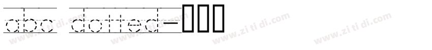abc dotted字体转换